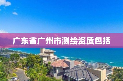 广东省广州市测绘资质包括