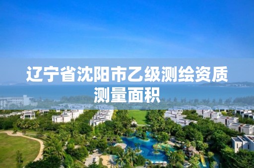 辽宁省沈阳市乙级测绘资质测量面积