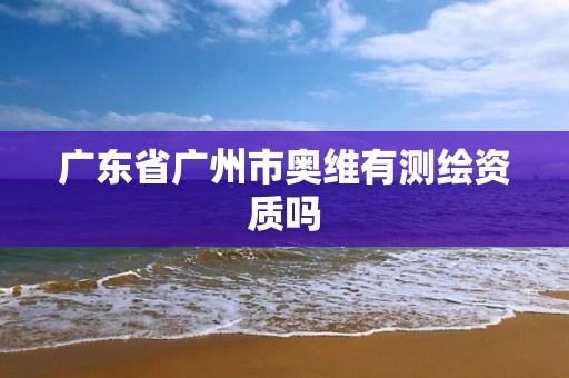 广东省广州市奥维有测绘资质吗