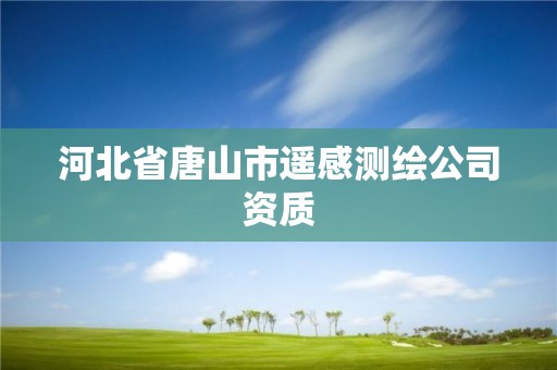 河北省唐山市遥感测绘公司资质