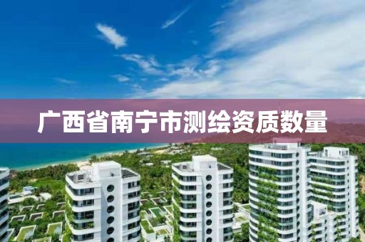 广西省南宁市测绘资质数量