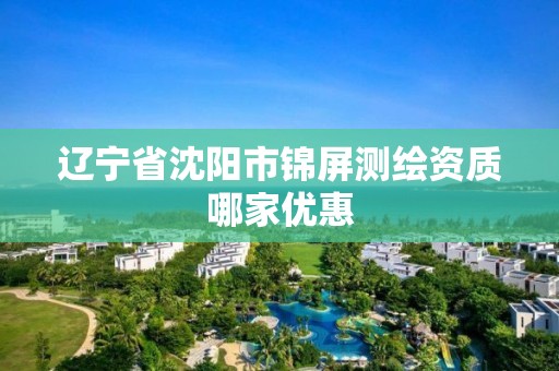 辽宁省沈阳市锦屏测绘资质哪家优惠