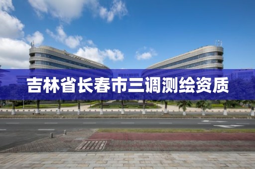 吉林省长春市三调测绘资质