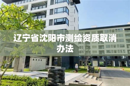 辽宁省沈阳市测绘资质取消办法