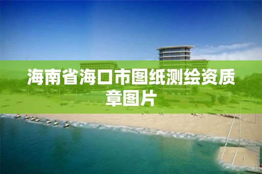 海南省海口市图纸测绘资质章图片