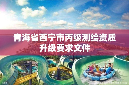 青海省西宁市丙级测绘资质升级要求文件