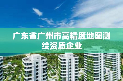 广东省广州市高精度地图测绘资质企业