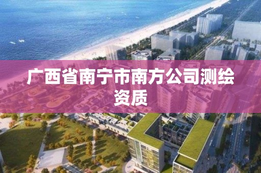 广西省南宁市南方公司测绘资质