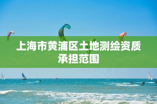 上海市黄浦区土地测绘资质承担范围