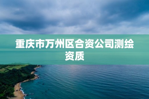 重庆市万州区合资公司测绘资质