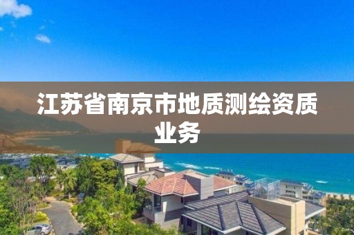 江苏省南京市地质测绘资质业务