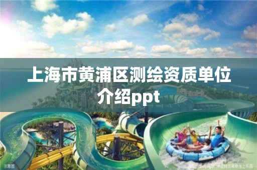 上海市黄浦区测绘资质单位介绍ppt