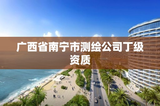 广西省南宁市测绘公司丁级资质