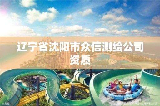 辽宁省沈阳市众信测绘公司资质