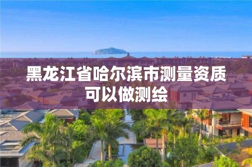 黑龙江省哈尔滨市测量资质可以做测绘