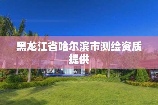 黑龙江省哈尔滨市测绘资质提供