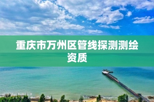 重庆市万州区管线探测测绘资质