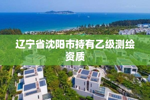 辽宁省沈阳市持有乙级测绘资质