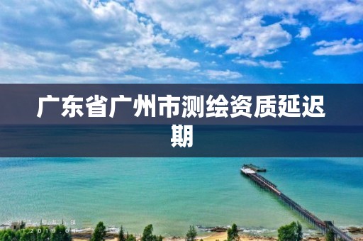 广东省广州市测绘资质延迟期