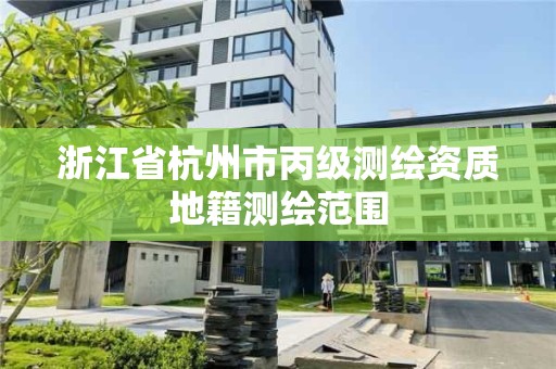 浙江省杭州市丙级测绘资质地籍测绘范围