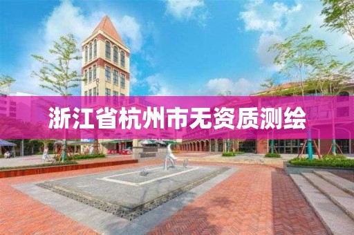 浙江省杭州市无资质测绘