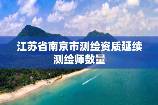 江苏省南京市测绘资质延续测绘师数量