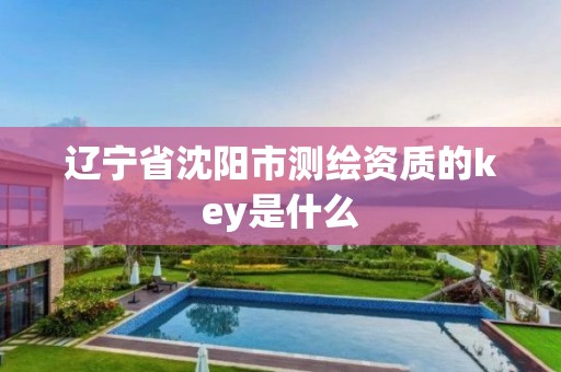 辽宁省沈阳市测绘资质的key是什么