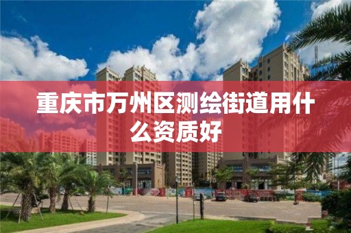 重庆市万州区测绘街道用什么资质好