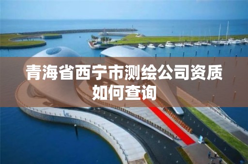 青海省西宁市测绘公司资质如何查询