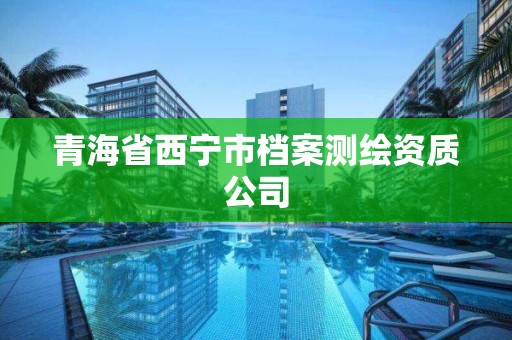 青海省西宁市档案测绘资质公司