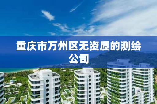 重庆市万州区无资质的测绘公司