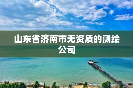 山东省济南市无资质的测绘公司