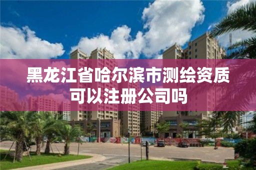 黑龙江省哈尔滨市测绘资质可以注册公司吗