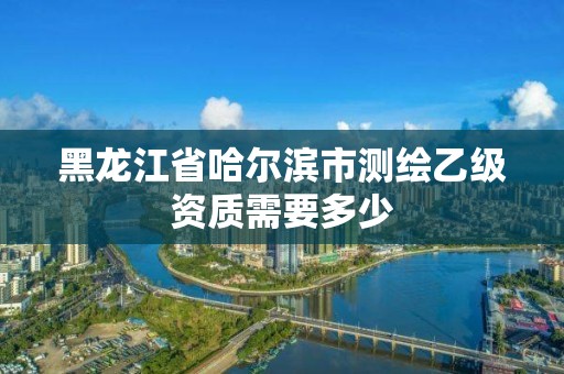 黑龙江省哈尔滨市测绘乙级资质需要多少