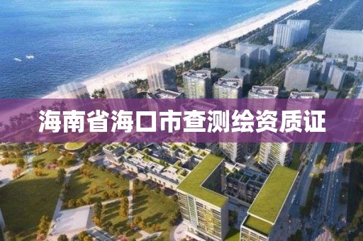 海南省海口市查测绘资质证