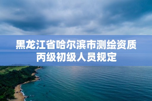 黑龙江省哈尔滨市测绘资质丙级初级人员规定