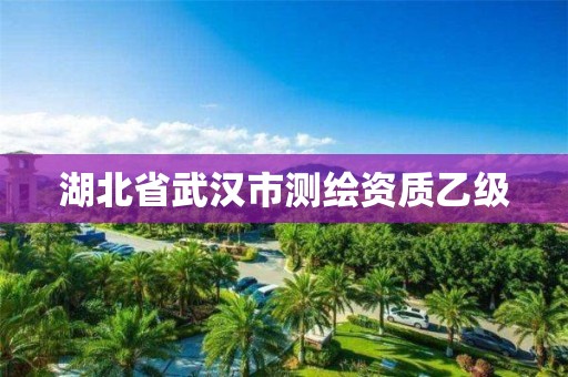 湖北省武汉市测绘资质乙级