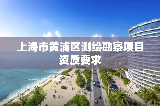 上海市黄浦区测绘勘察项目资质要求