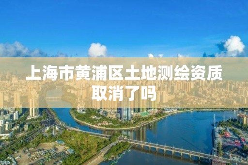 上海市黄浦区土地测绘资质取消了吗