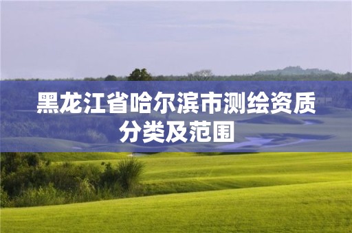 黑龙江省哈尔滨市测绘资质分类及范围