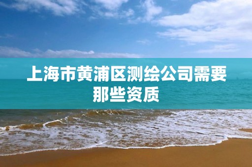 上海市黄浦区测绘公司需要那些资质