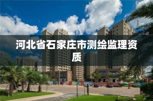 河北省石家庄市测绘监理资质