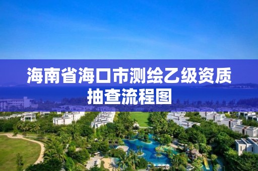 海南省海口市测绘乙级资质抽查流程图