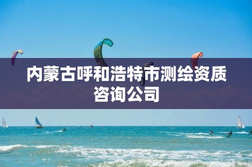 内蒙古呼和浩特市测绘资质咨询公司