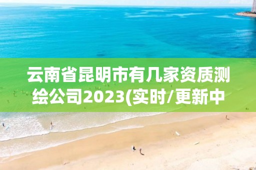 云南省昆明市有几家资质测绘公司2023(实时/更新中)