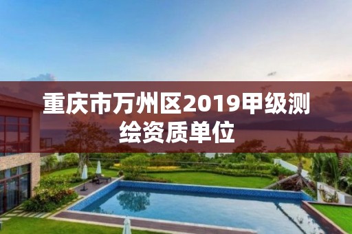 重庆市万州区2019甲级测绘资质单位