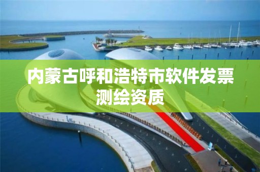 内蒙古呼和浩特市软件发票测绘资质