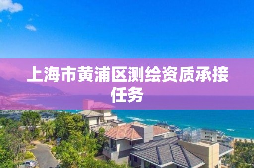 上海市黄浦区测绘资质承接任务