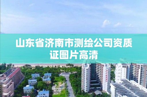 山东省济南市测绘公司资质证图片高清