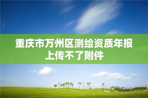 重庆市万州区测绘资质年报上传不了附件